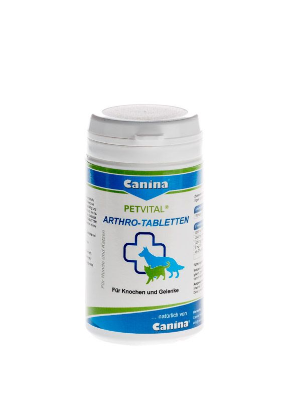 Canina PETVITAL ARTHRO - kaulų ir sąnarių funkcijai palaikyti - Produkto Svoris 180g