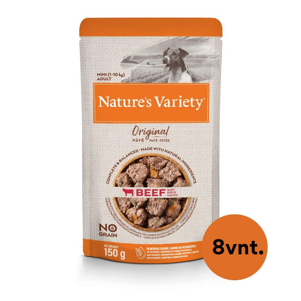 Nature's Variety Wet Original Mini Dog (jautiena) konservai mažų veislių šunims 150g*8vnt