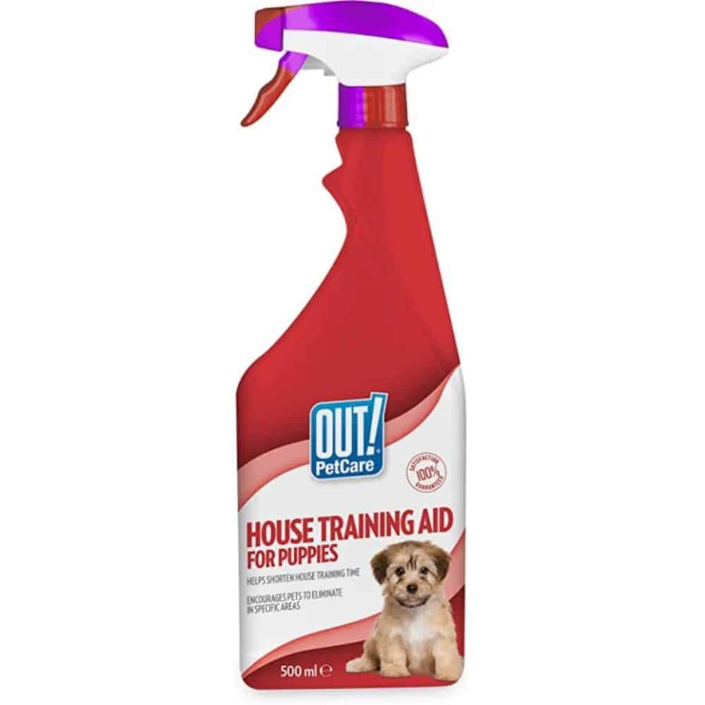 OUT! House Training aid for puppies - šuniukų treniravimo priemonė namams 500ml