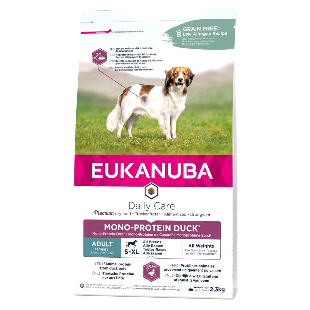 Eukanuba mono protein duck vieno baltymo sausas maistas šunims su antiena 12kg