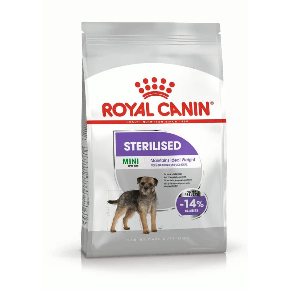 Royal Canin Mini Sterilised Adult sausas maistas suaugusiems mažų veislių sterilizuotiems šunims - Produkto Svoris 1kg