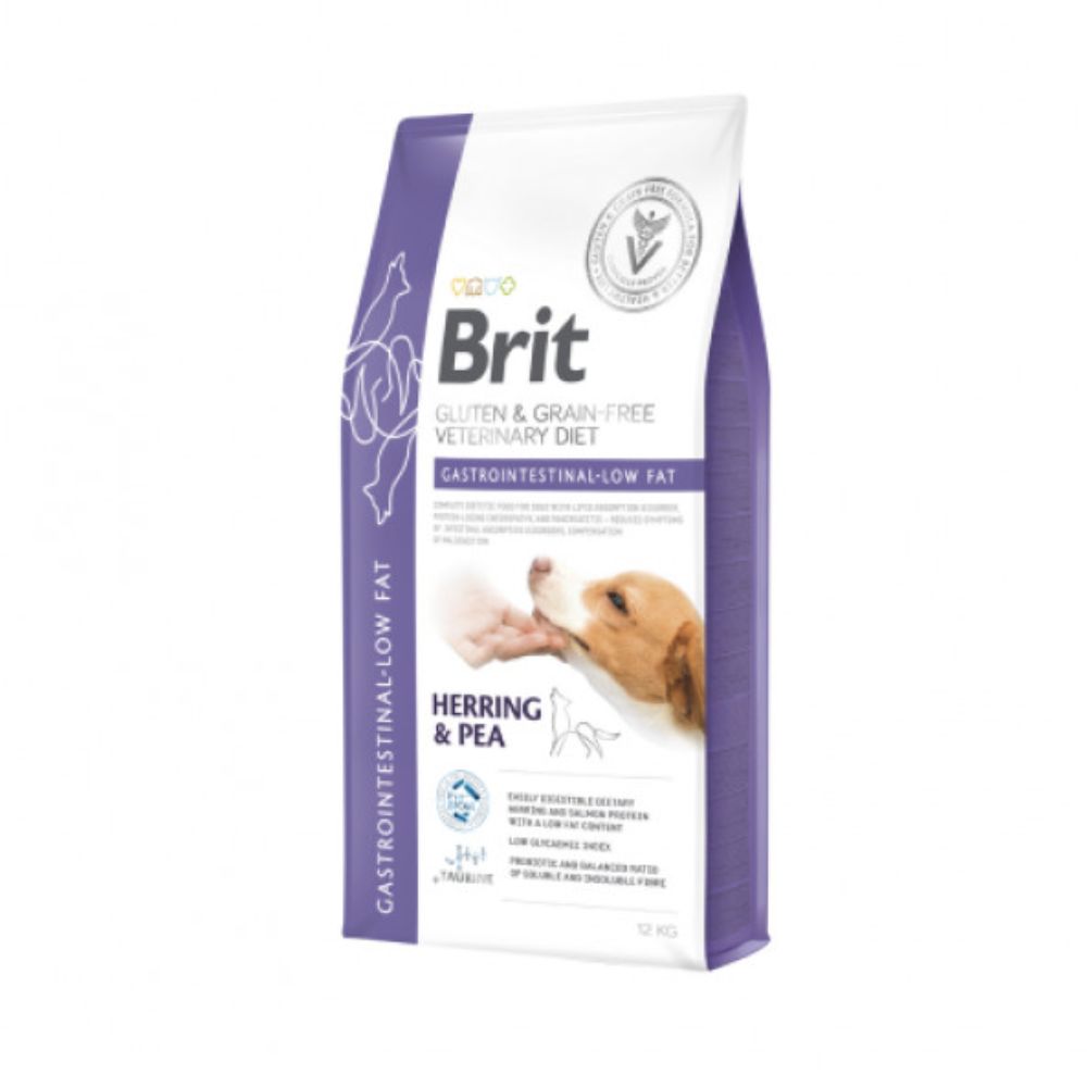 Brit Veterinary Diets Dog Gastrointestinal - Low Fat sausas maistas šunims - Produkto Svoris 2kg