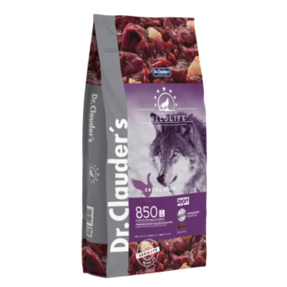 Dr. Clauder‘s Wildlife Duck holistinis vienos baltymo sausas maistas šunims su antiena - Produkto Svoris 2kg