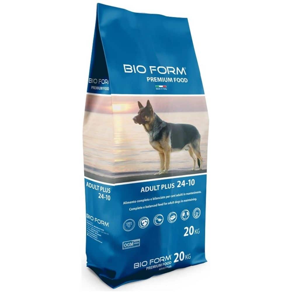 BIO FORM Premium Dog Adult Plus sausas maistas suaugusiems šunims 20kg