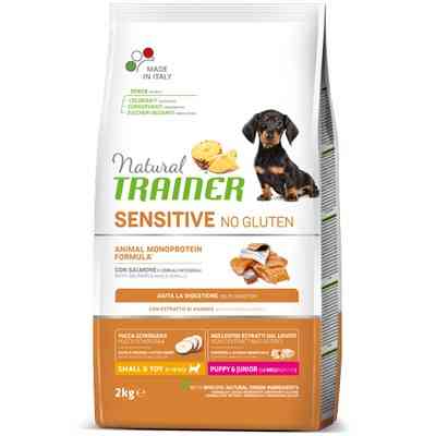 Trainer Sensitive PUPPY Mini No Gluten SALMON jauniems šunims (Lašiša) 2kg