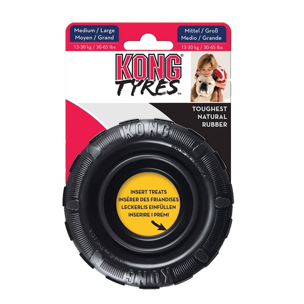 KONG Extreme Tyres S, M/L patvarus žaislas šunims, padanga - Produkto Dydis S