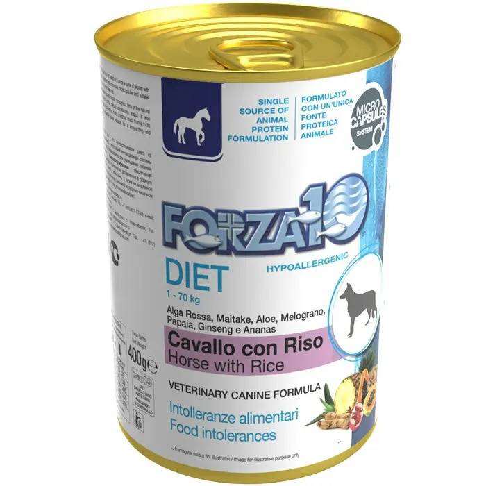 Forza 10 Diet Hypoallergenic drėgnas maistas šunims, netoleruojantiems arba alergiškiems maistui, 400 g