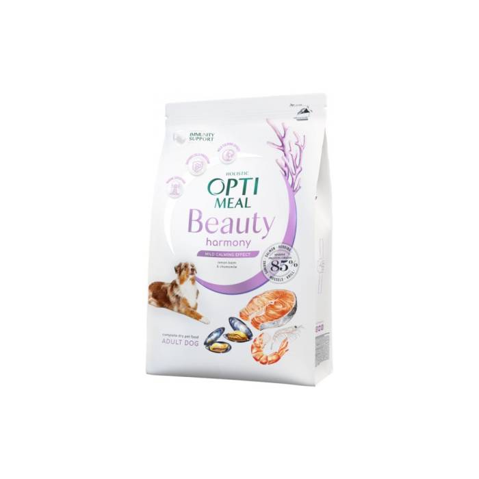 OPTIMEAL™ Beauty Harmony Raminantis poveikis. Visavertis pašaras visų veislių suaugusiems šunims, 1,5 kg