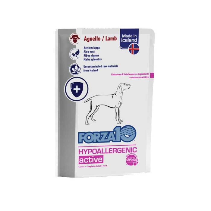 Forza 10 Hypoallergenic ActiWet Lamb drėgnas maistas šunims, netoleruojantiems arba alergiškiems maistui, 100 g