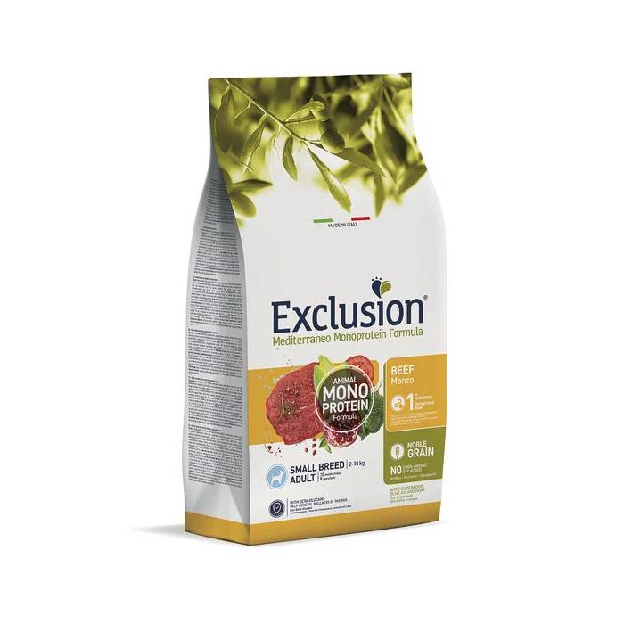 Exclusion Mono Protein Mediterraneo sausas maistas vidutinių veislių šunims su jautiena, M, 12 kg