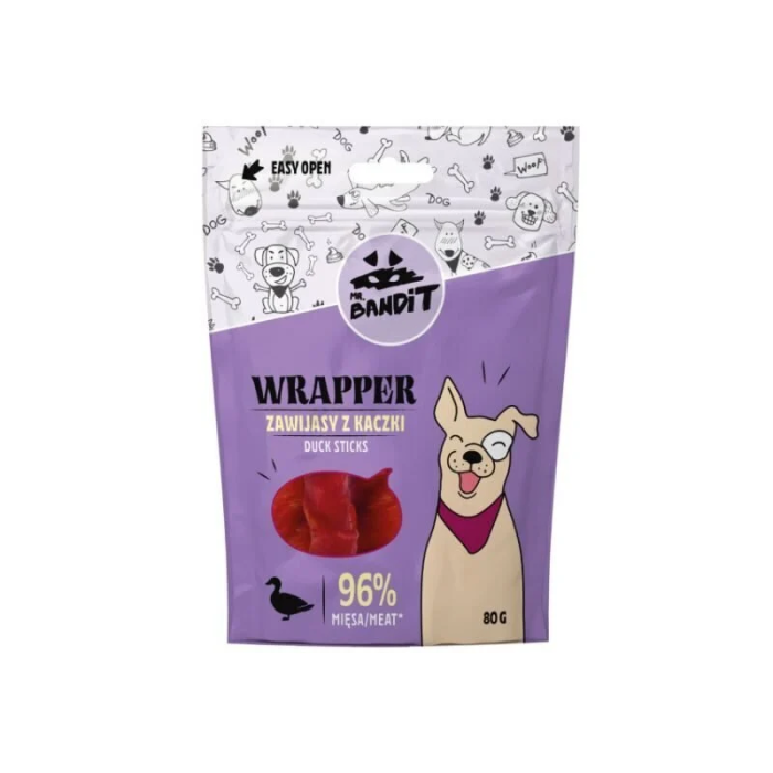 Mr. Bandit Wrapper skanėstai šunims lazdelės su antiena, 80 g