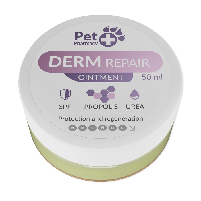 Vetfood DermRepair apsauginis ir regeneruojantis odos tepalas su UV filtru, 50 ml