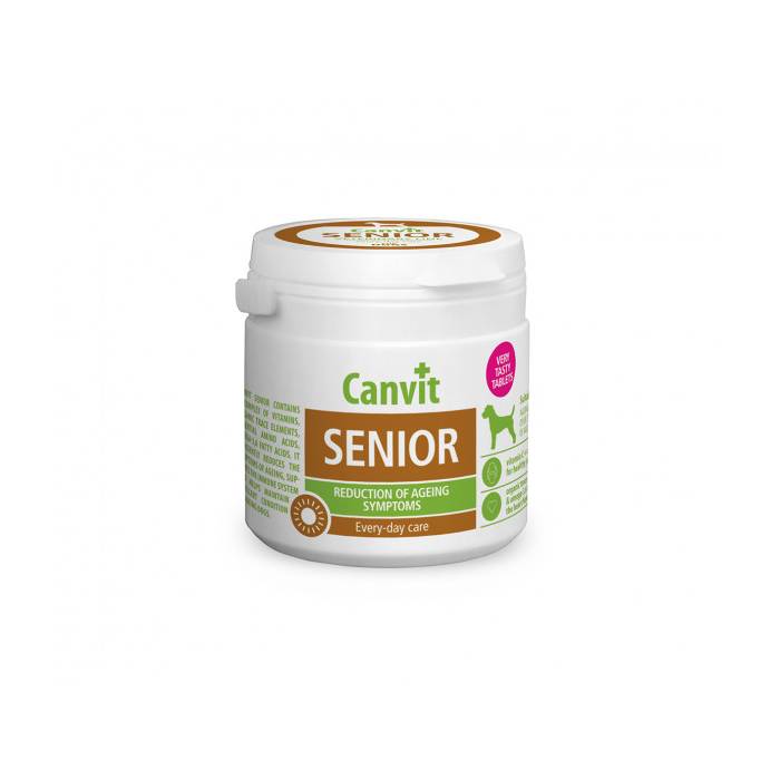 Canvit Senior N100 vitaminų tabletės senyvo amžiaus šunims, 100 g