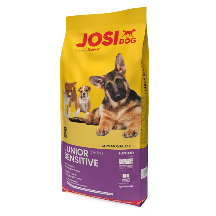 JosiDog Junior Sensitive sausas maistas jautriems jauniems šunims, 15 kg