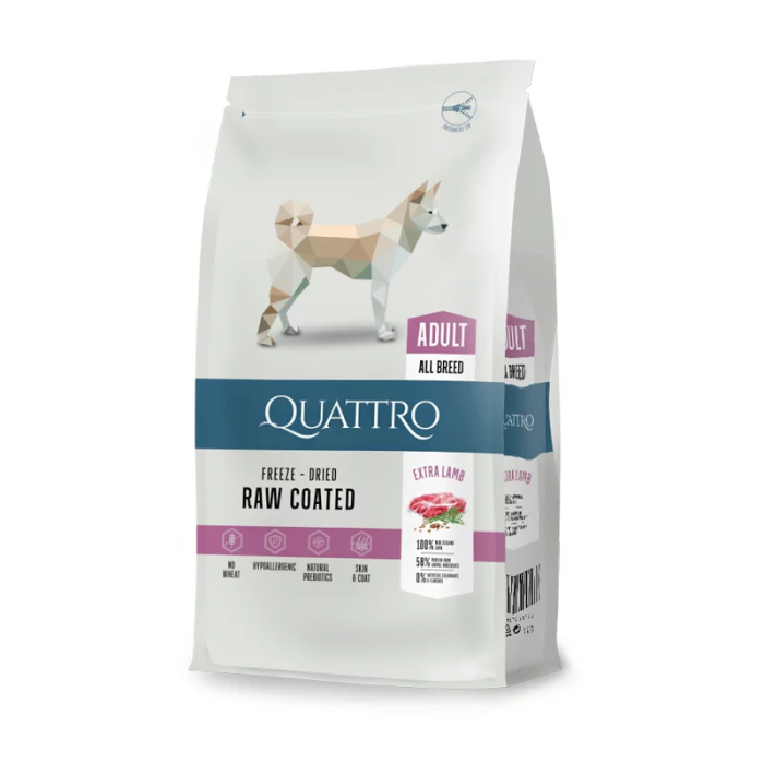 Quattro Extra Lamb su ėriena sausas šunų pašaras, 12 kg