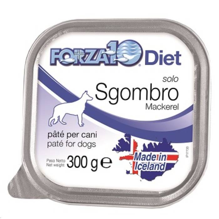 Forza 10 Solo Diet Mackerel drėgnas maistas alergiškiems šunims, 300 g