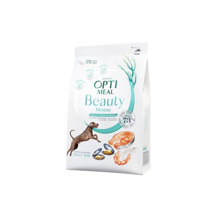 OPTIMEAL™ Beauty Fitness Sveikas svoris ir sąnariai. Begrūdis visavertis pašaras visų veislių šunims, 1,5 kg