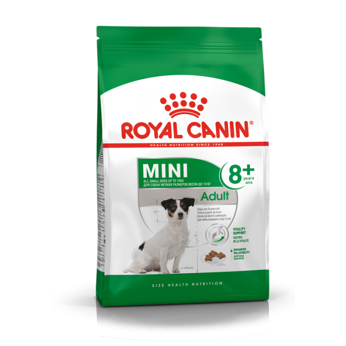 Royal Canin Mini Adult 8+ sausas maistas šunims : Pakuotė - 800 g