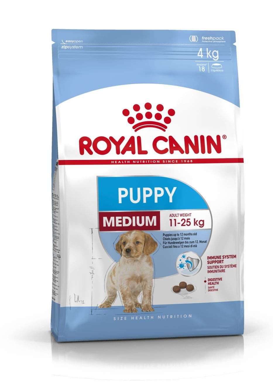 Royal Canin Medium Puppy sausas maistas šuniukams : Pakuotė - 4 kg