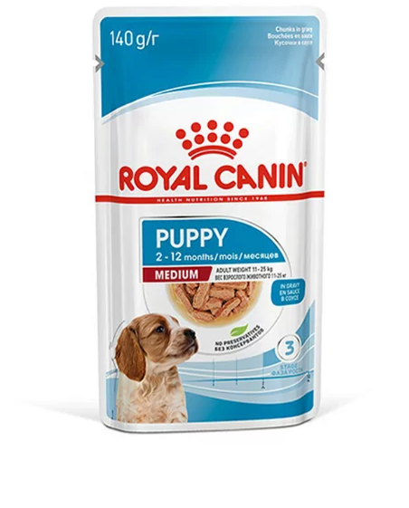 Royal Canin Medium Puppy konservai šuniukams, 10x140 g