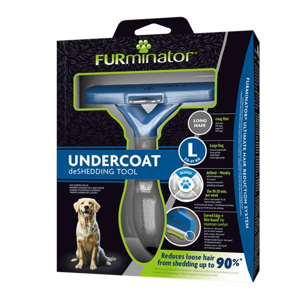 FURminator deShedding šukos ilgaplaukiams šunims L