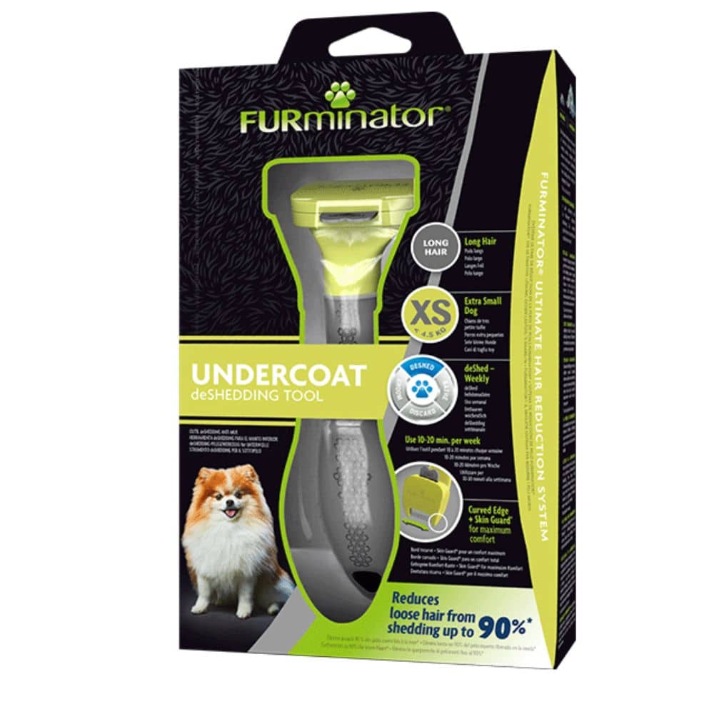 FURminator deShedding šukos ilgaplaukiams šunims XS
