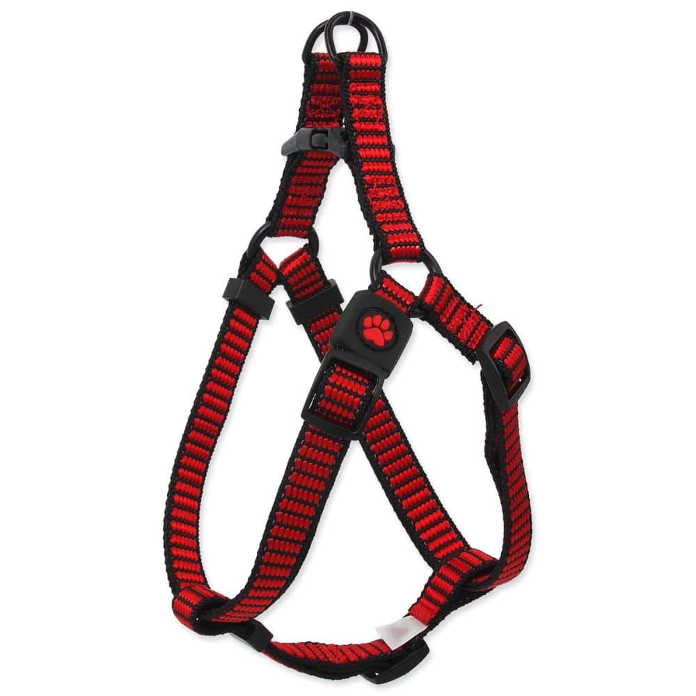 Active Dog Harness Premium XS 1x32-44cm plonos petnešos mažiems šunims arba katėms - Produkto Spalva Raudona