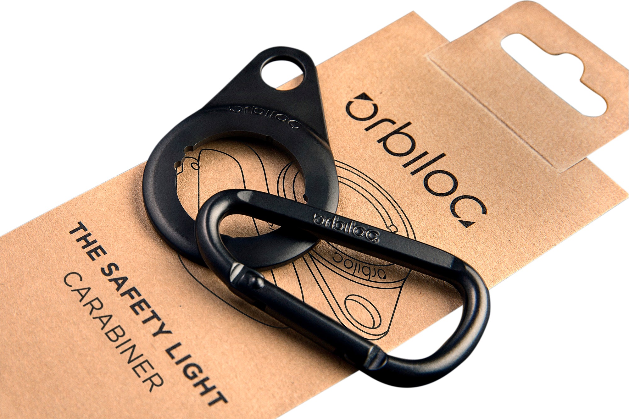 Karabinas Orbiloc Dog Dual saugos lemputei pakabinti "Orbiloc Carabiner"