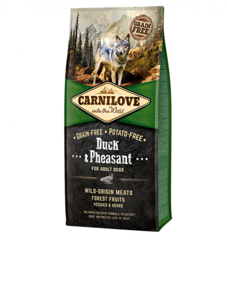Carnilove Duck - Pheasant for Adult sausas maistas šunims : Pakuotė - 12 kg