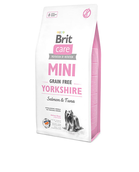 Brit Care Mini Yorkshire sausas maistas šunims su lašiša : Pakuotė - 2 kg
