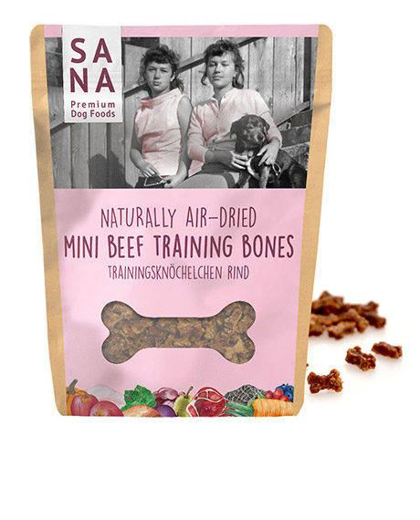 Sanadog Mini Bones jautienos skanėstai šunims, 100 g