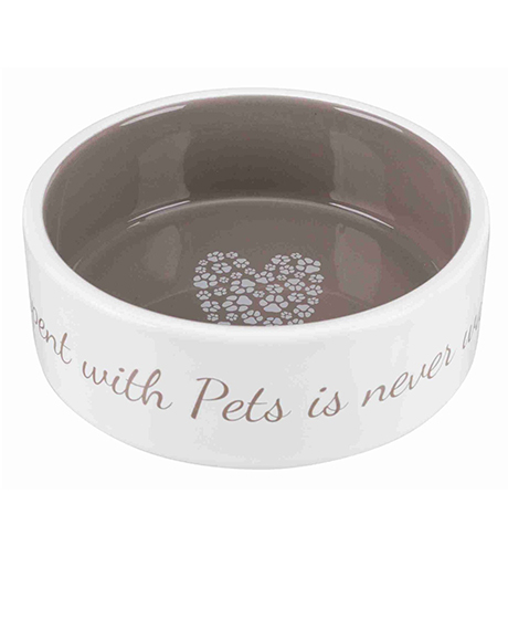 Trixie Pet's Home keraminis dubenėlis, rudas, 300 ml