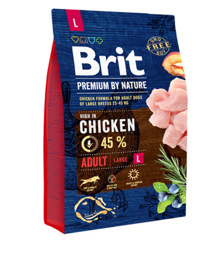 Brit Premium By Nature Adult L sausas maistas šunims : Pakuotė - 15 kg