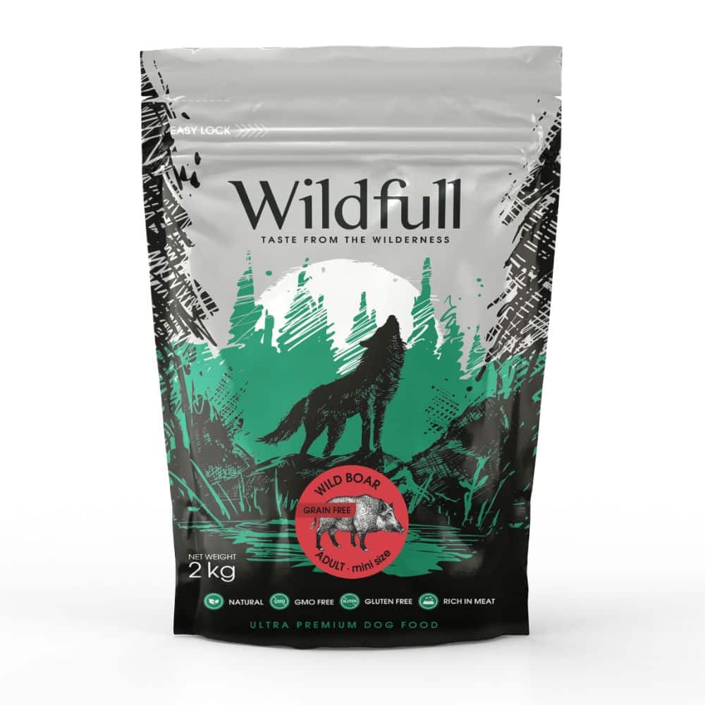 Wildfull Dog Wild Boar Mini sausas maistas šunims 2 kg
