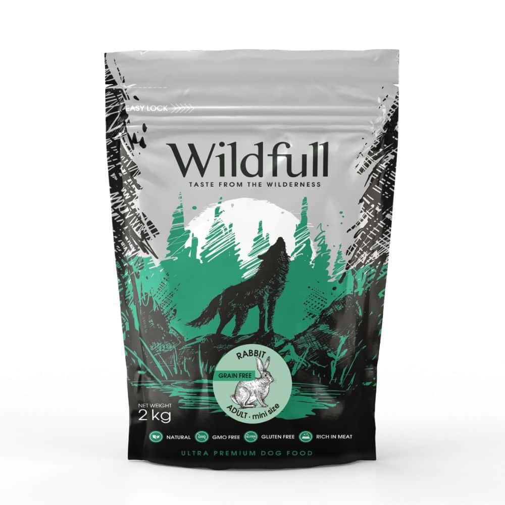 Wildfull Dog Rabbit Mini sausas maistas šunims 2 kg