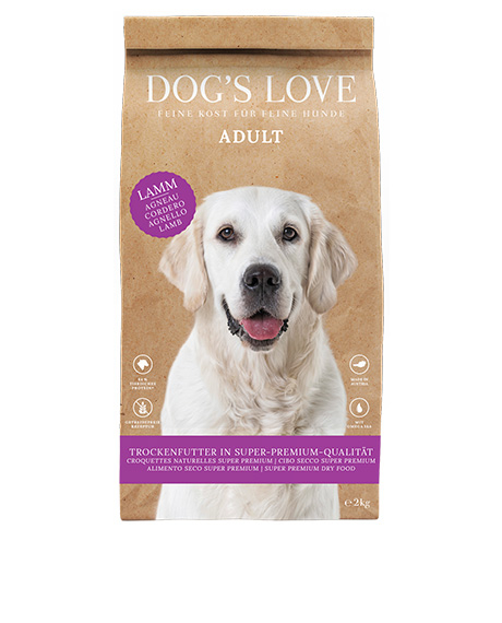 Dog's Love sausas maistas šunims su ėriena : Pakuotė - 12 kg
