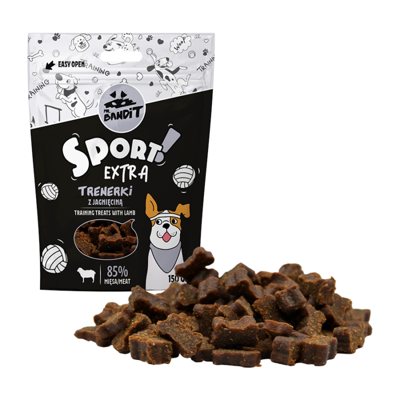 Mr. Bandit SPORT EXTRA treniruočių skanėstai su ėriena 150 g