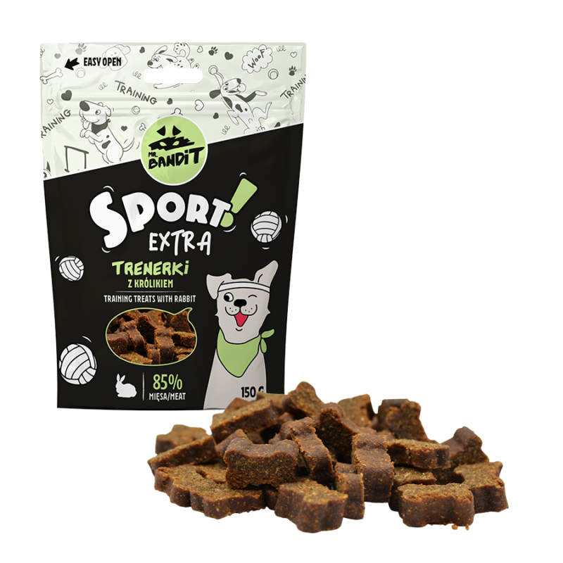 Mr. Bandit SPORT EXTRA treniruočių skanėstai su triušiena 150 g