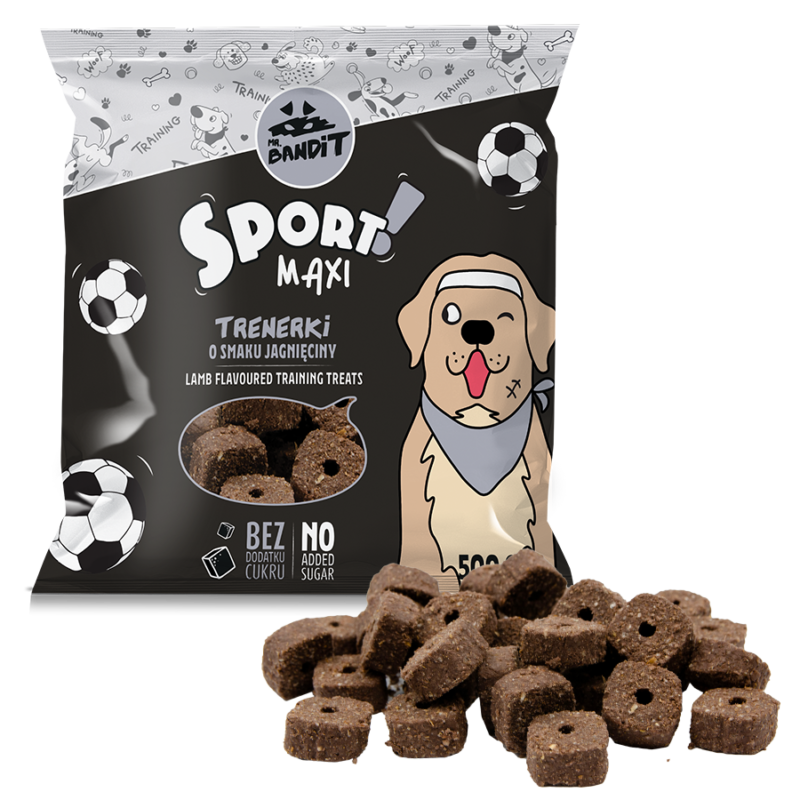 Mr. Bandit SPORT MAXI treniruočių skanėstai ėrienos skonio 500 g