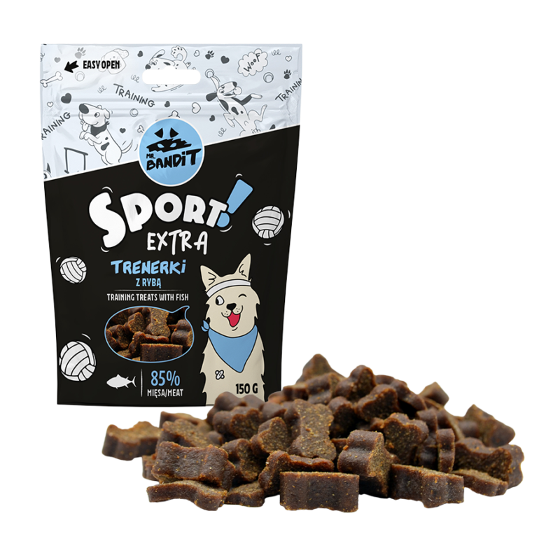 Mr. Bandit SPORT EXTRA treniruočių skanėstai su žuvimi 150 g