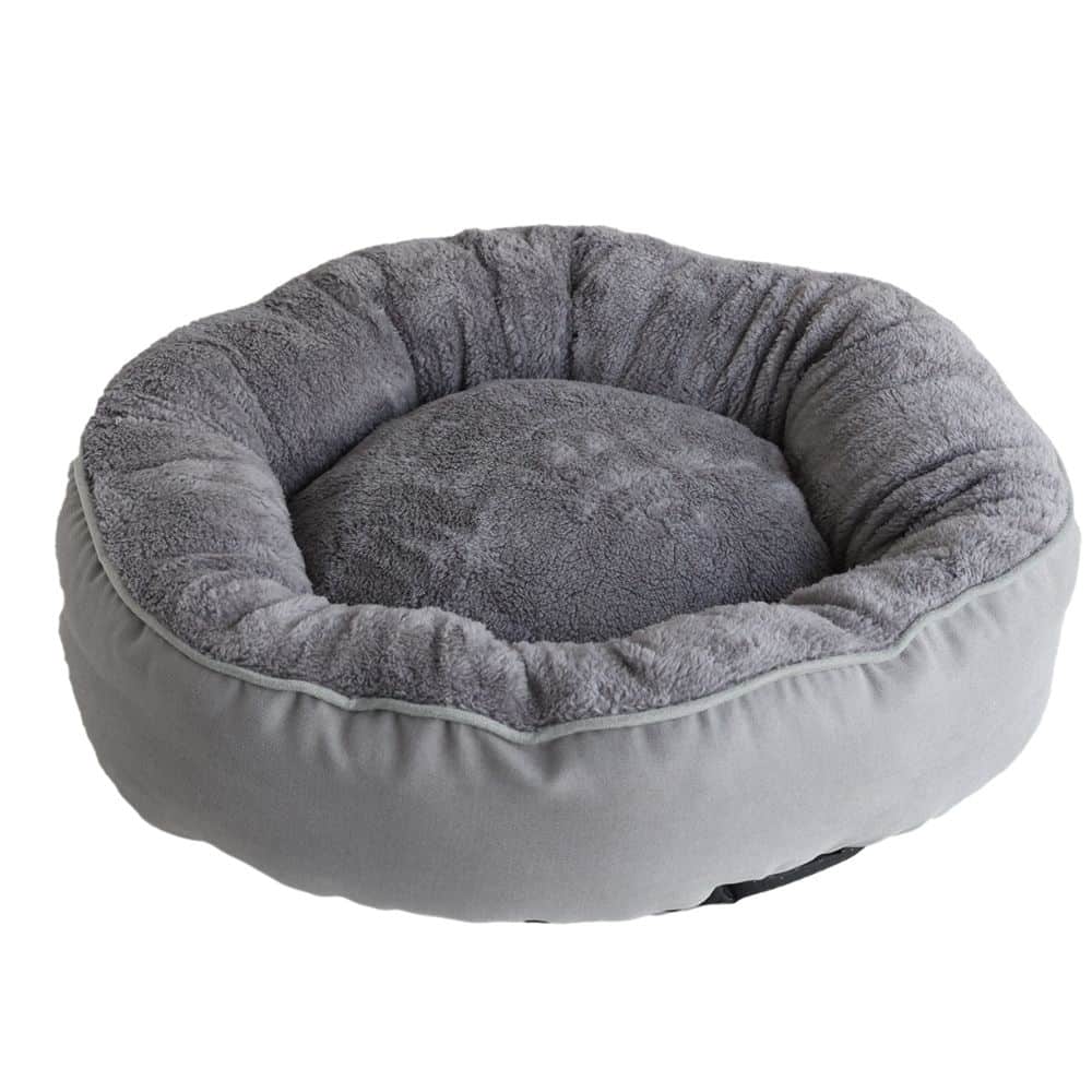 SNAPPY apvali augintinio lova – „Elegant and Cozy“, DEEP GREY, M (56 × 56 × 13 cm)