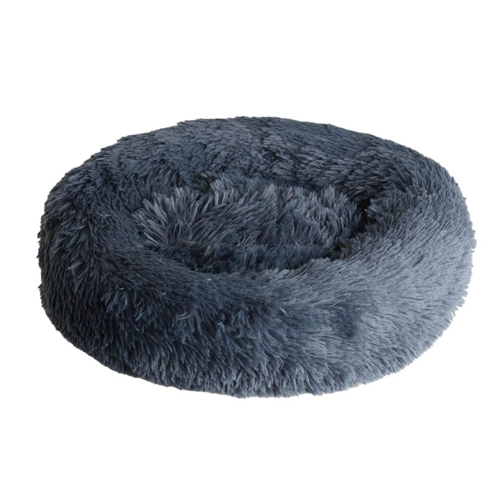 SNAPPY pet bed cozy grey donut minkštas guolis įvairių dydžių (tamsiai pilkas) - Produkto Dydis L