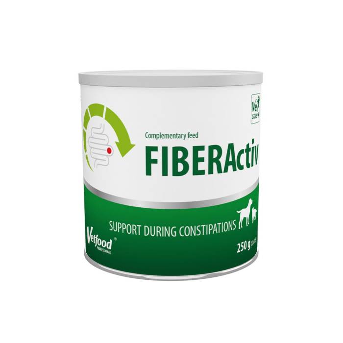 Vetfood FiberActiv papildai, palaikantys tinkamą virškinimo sistemos funkcionavimą, 250 g