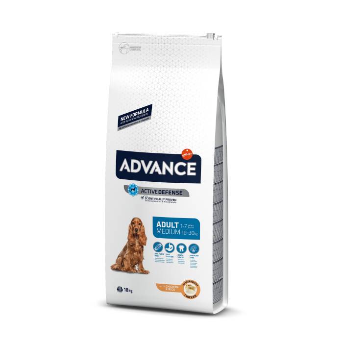 Advance Medium Adult sausas maistas vidutinių veislių šunims, 18 kg