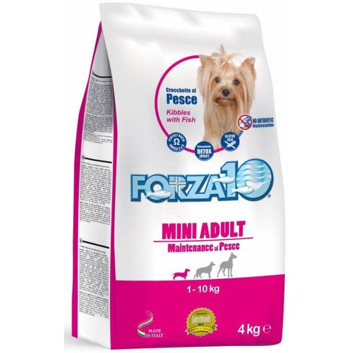 Forza10 Mini Adult Maintenance Fish sausas maistas mažų veislių šunims, 4 kg