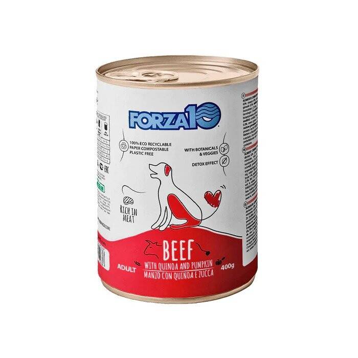 Forza10 Maintenance Beef with Quinoa and Pumpkin drėgnas maistas šunims, 400 g