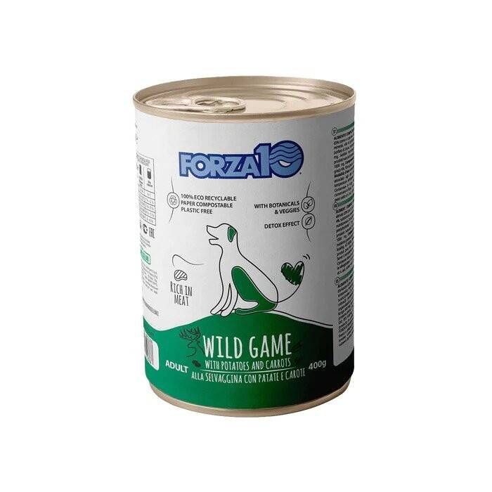 Forza10 Maintenance Wild Game with Potatoes and Carrots drėgnas maistas šunims, 400 g