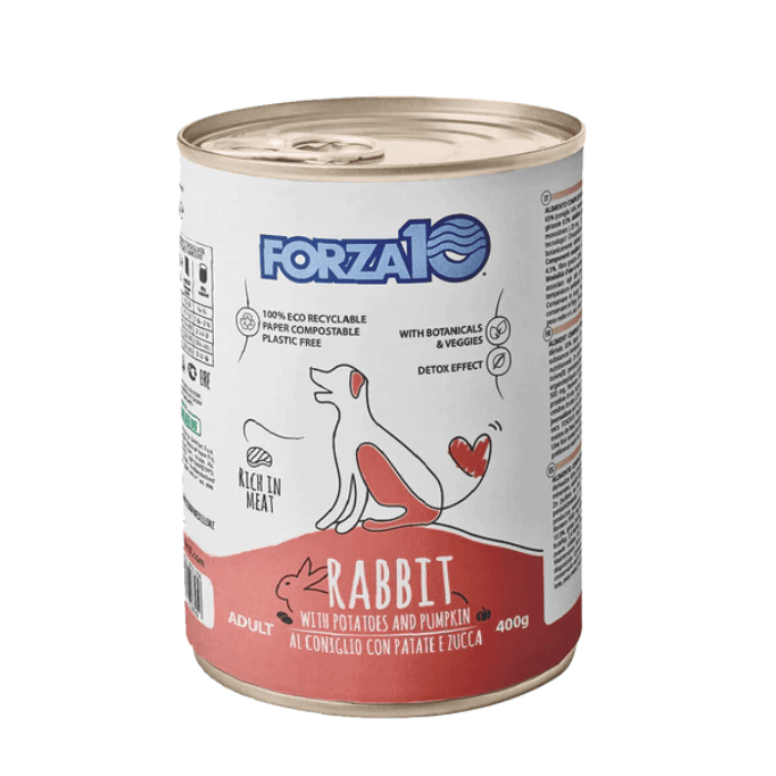 Forza10 Maintenance Rabbit with Potatoes and Pumpkin drėgnas maistas šunims, 400 g