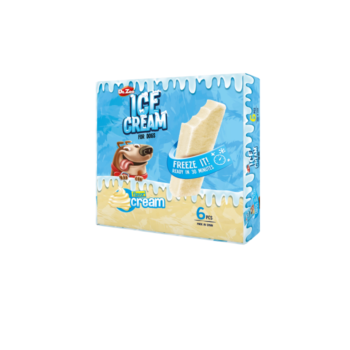 Dr. Zoo grietinėlės skonio ledai šunims, 6 x 50 g