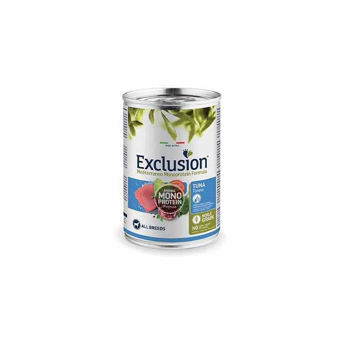 Exclusion Mono Protein Mediterraneo konservuotas maistas šunims su tunu, 400 g